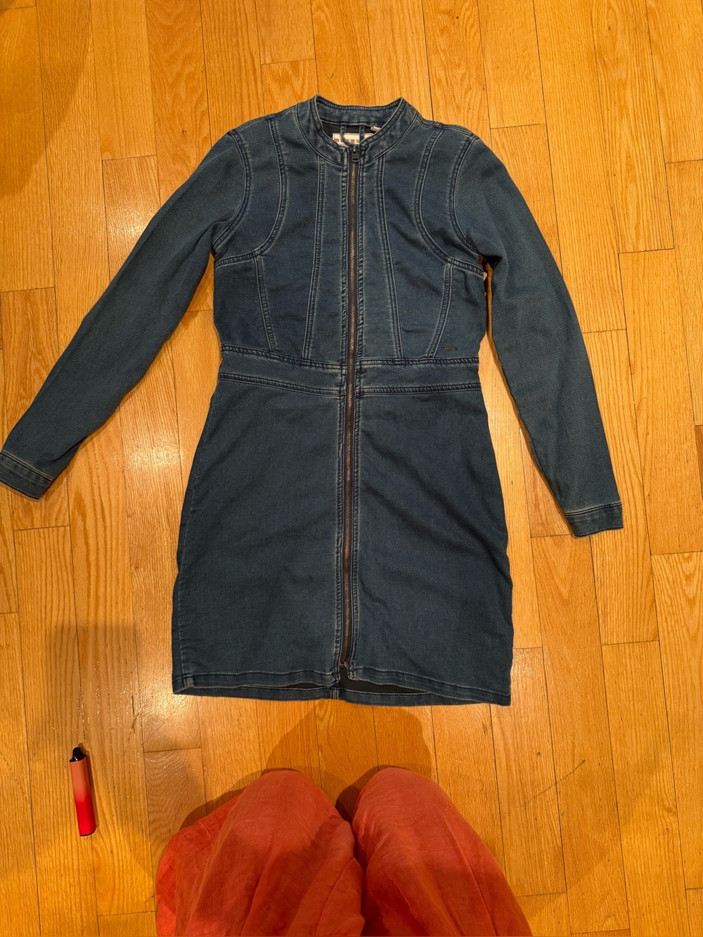 Triple five soul denim stretchy lightweight dress - Picture 2 of 12